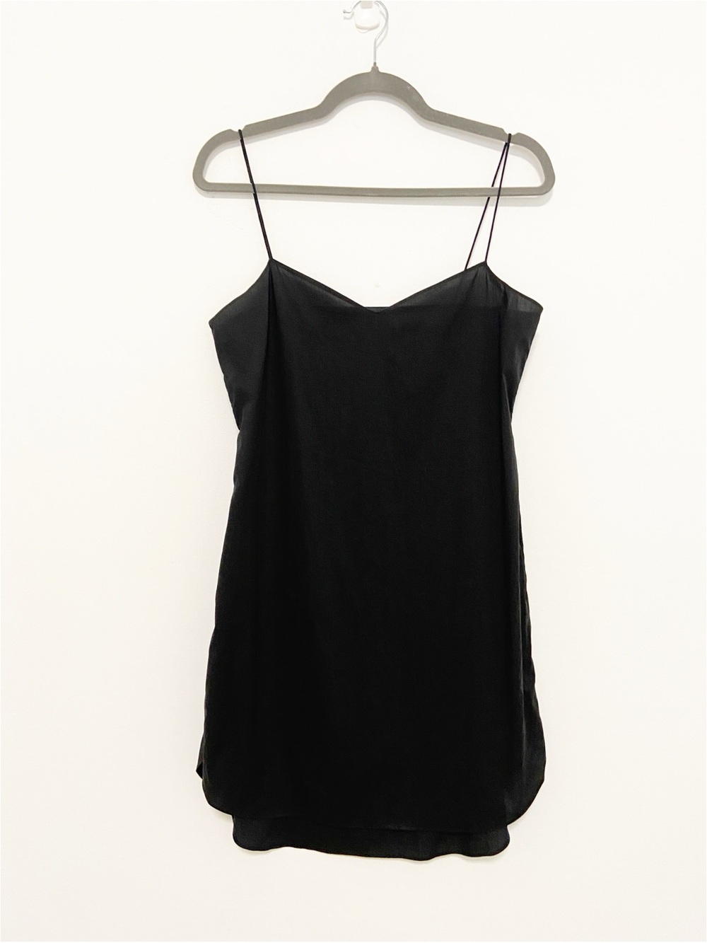 New Theory Black Slip Dress Size Small